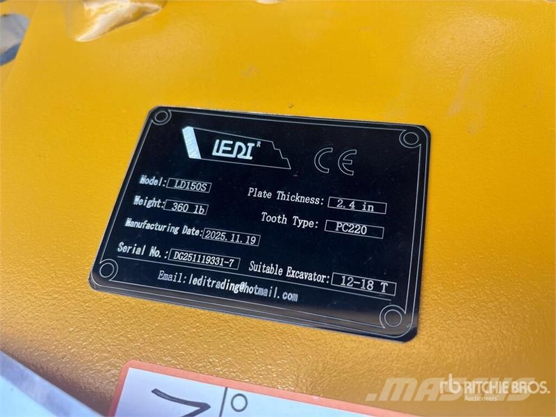 LEDI LD150S Excavator Ripper - Fits 12 - 18 ton (U Kultivatoriai-purentuvai