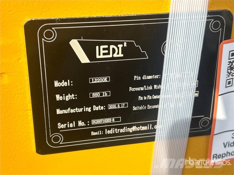 LEDI LD200KY Hydraulic Excavator Coupler (Unused) Brze spojke