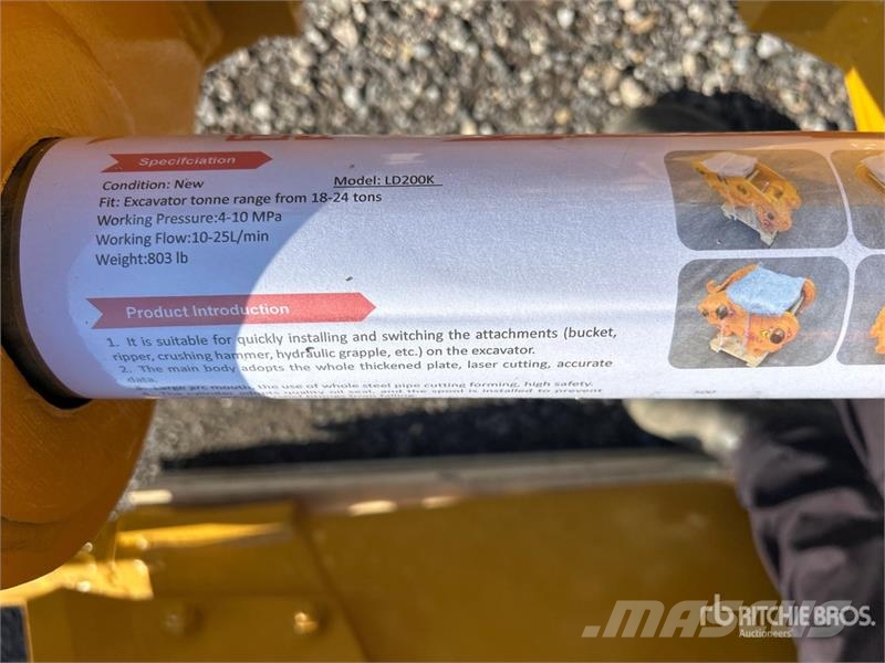  LEDI LD200KY Hydraulic Excavator Coupler (Unused) Attache rapide pour godet