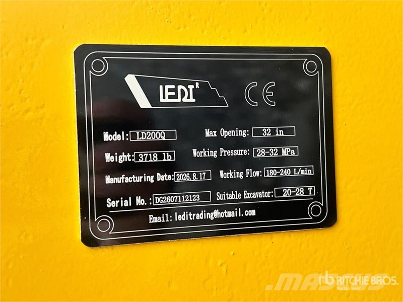 LEDI LD200QFXH 32 in Rotating Demolition Pulverize Drobilice za građevinarstvo