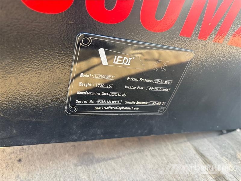 LEDI LD300MZJ Hydraulic Excavator Thumb - Fits 24 Schaufeln
