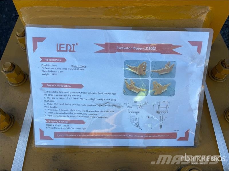 LEDI LD300S Excavator Ripper - Fits Cat 336, 30 - Навесные рыхлители