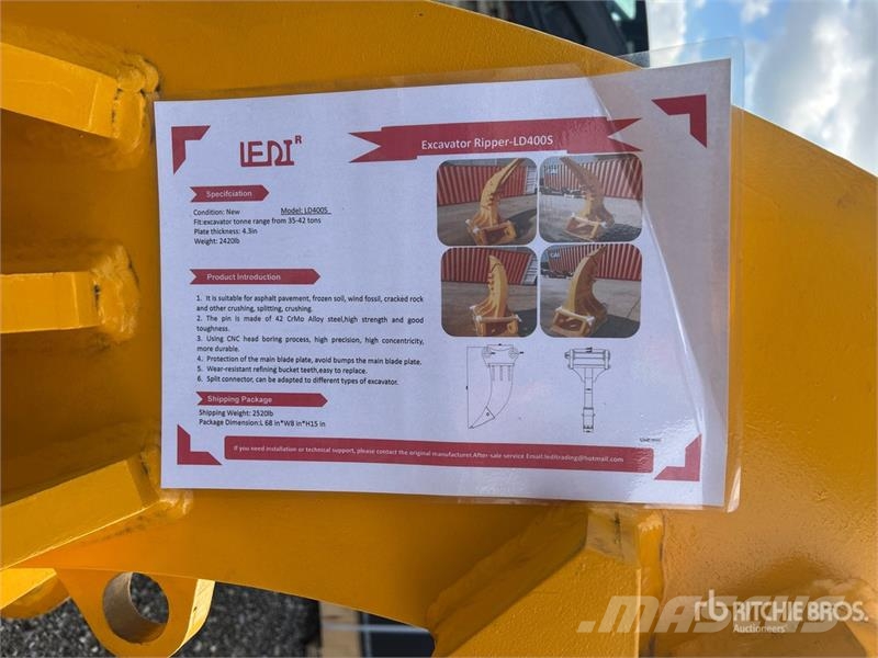 LEDI LD400S Excavator Ripper (Unused) Půdní rozrušovače