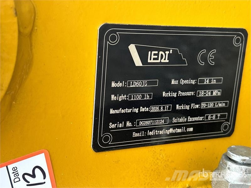 LEDI LD60JG 20 in Rotating Demolition Shear (Unuse Cisailles