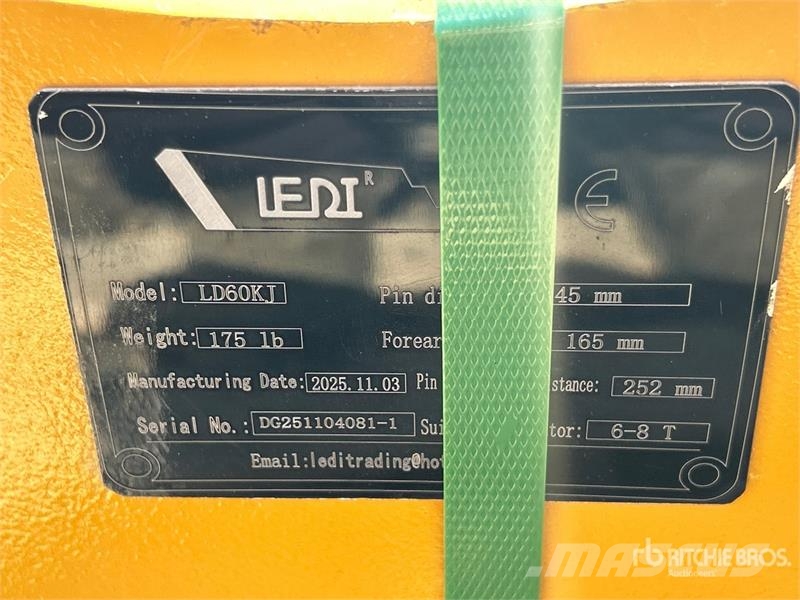 LEDI LD60KJ Excavator Coupler (Unused) موصلات سريعة