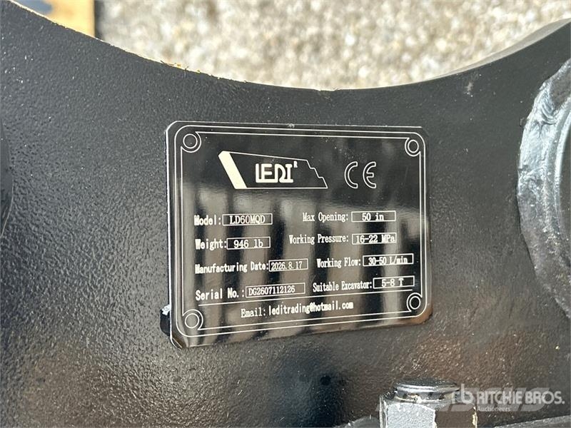  LEDI LD60MQD 47 in Rotating Excavator Grapple (Unu Gripere