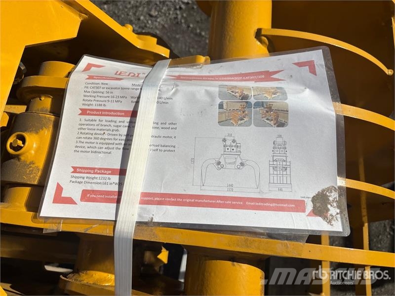 LEDI LD60MQQY 56 in Rotating Demolition Grapple - Pinze