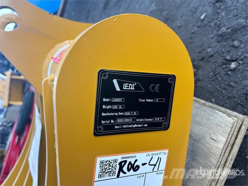 LEDI LD60ST 34 in Excavator Rake - Fits Cat 307/30 Kreiselheuer/-wender