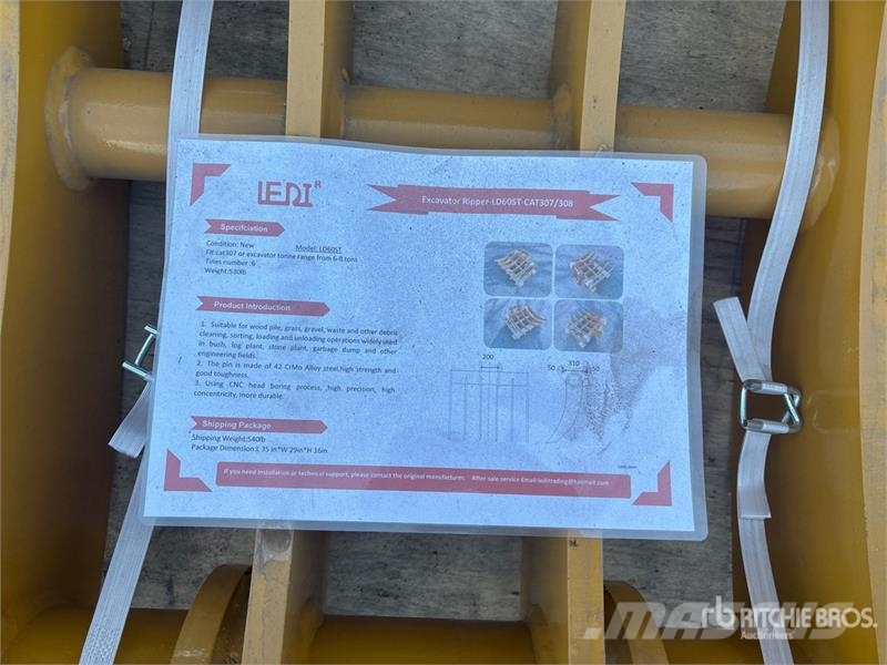 LEDI LD60ST 34 in Excavator Rake - Fits Cat 307/30 Okretači i sakupljači sena