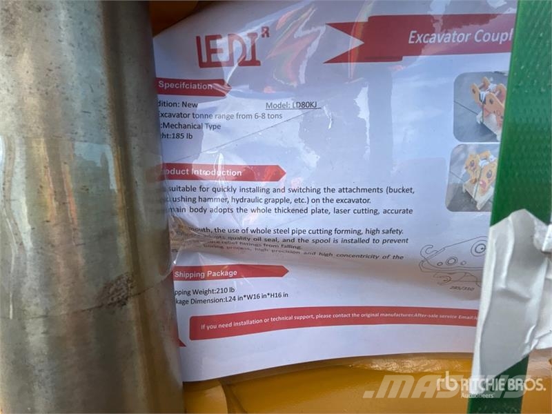 LEDI LD80KJ Excavator Coupler (Unused) Brze spojke