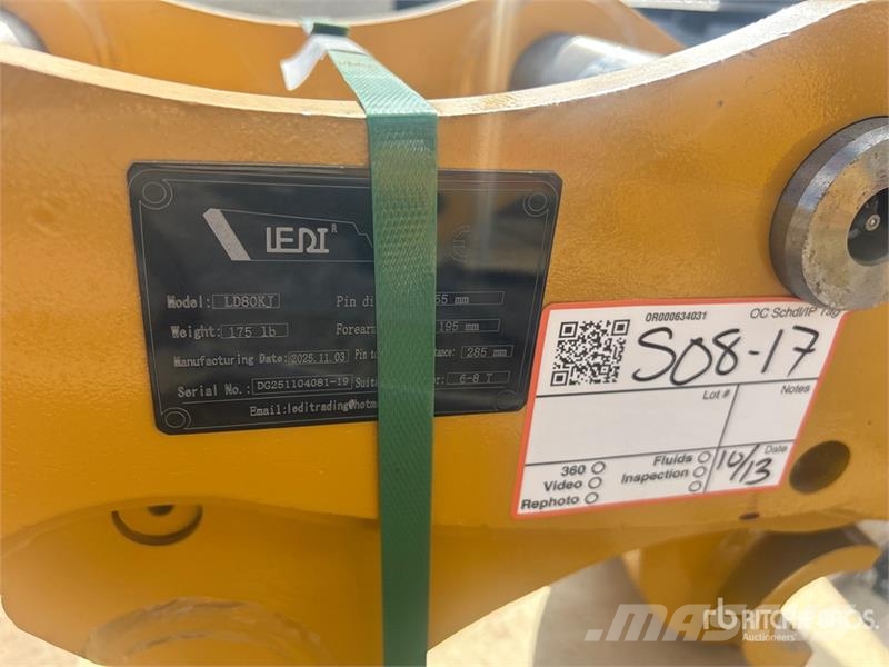 LEDI LD80KJ Excavator Coupler (Unused) Brze spojke