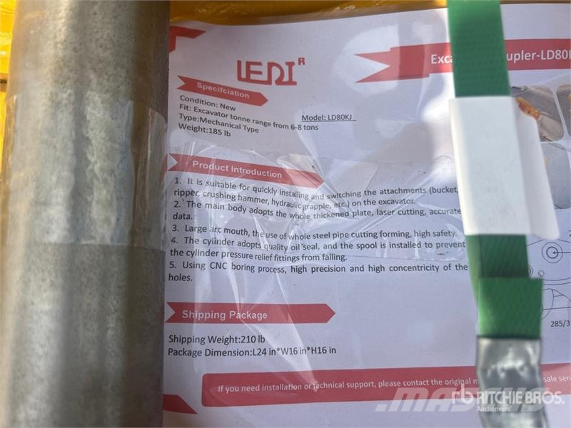 LEDI LD80KJ Excavator Coupler (Unused) Brze spojke