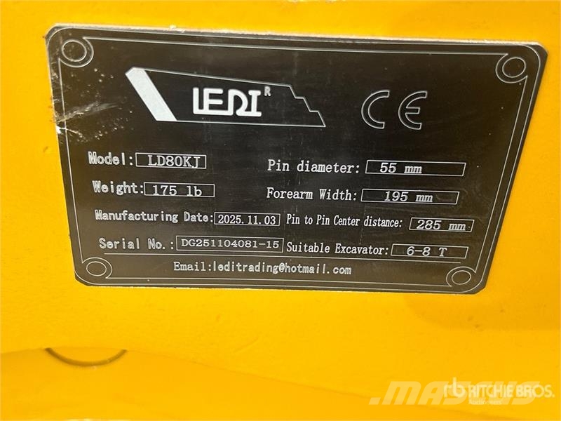 LEDI LD80KJ Excavator Coupler (Unused) Brze spojke
