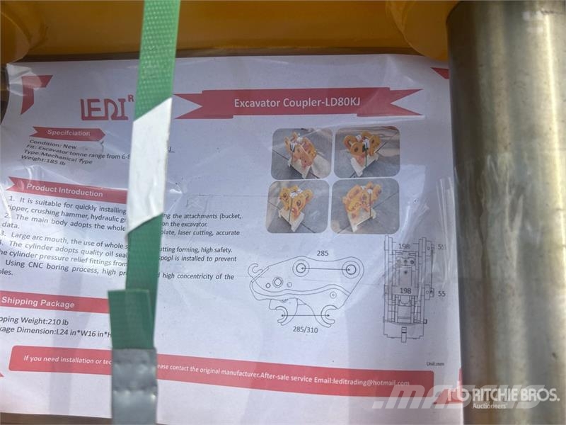 LEDI LD80KJ Excavator Coupler (Unused) Brze spojke