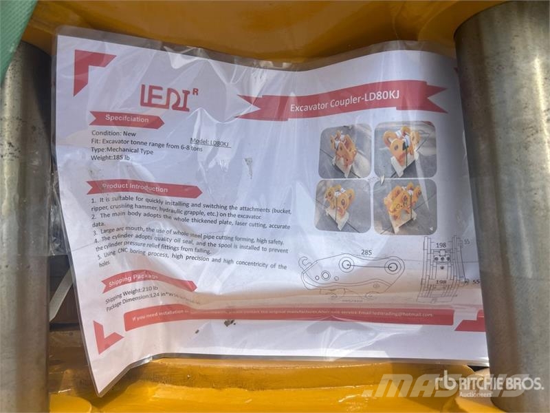  LEDI LD80KJ Excavator Coupler (Unused) Ātrie savienotāji