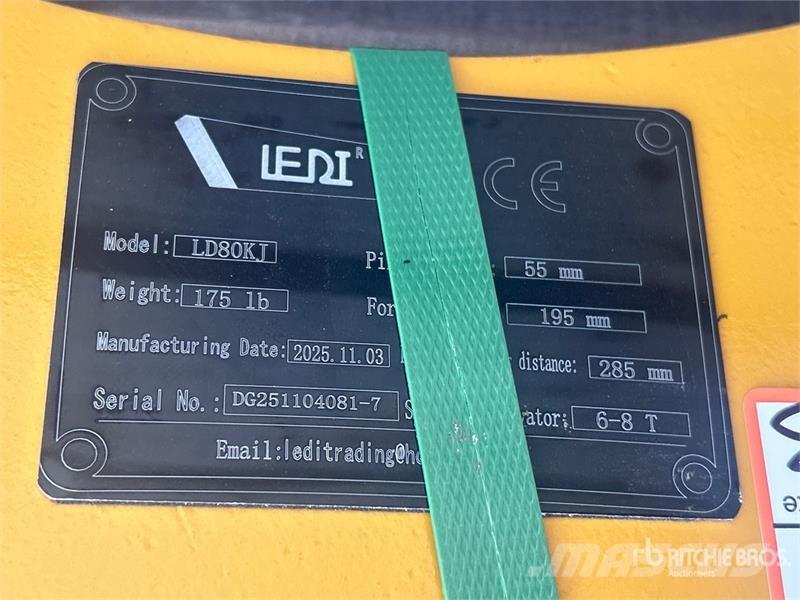 LEDI LD80KJ Excavator Coupler (Unused) Brze spojke