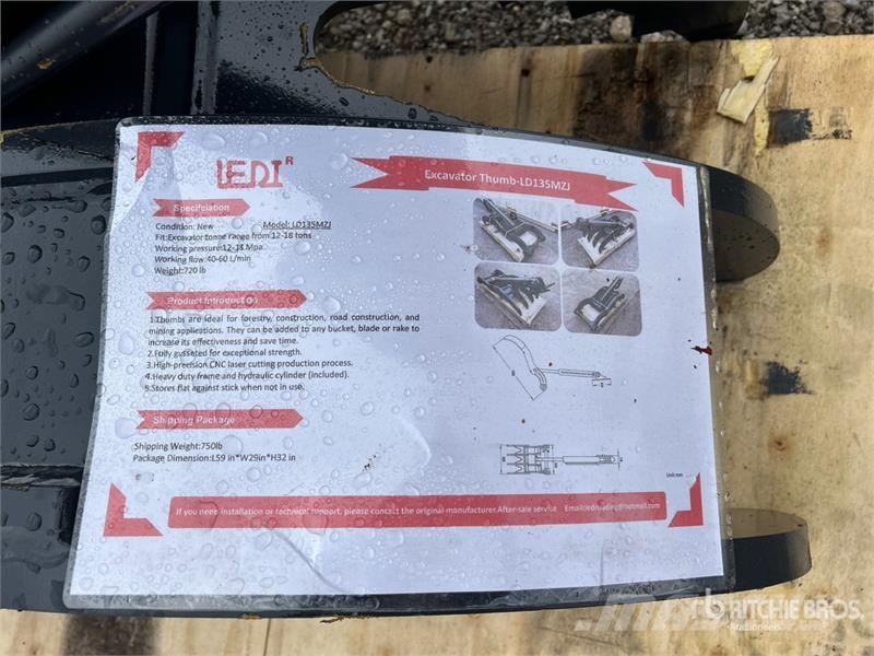  LEDI SY-135 Hydraulic Excavator Thumb (Unused) Schaufeln