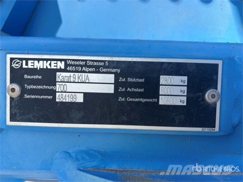 Lemken Karat 9/700 KUA Cultivator Cultivadores