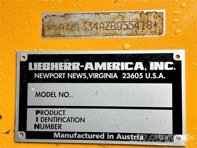 Liebherr L586 Wheel Loader Wheel loaders
