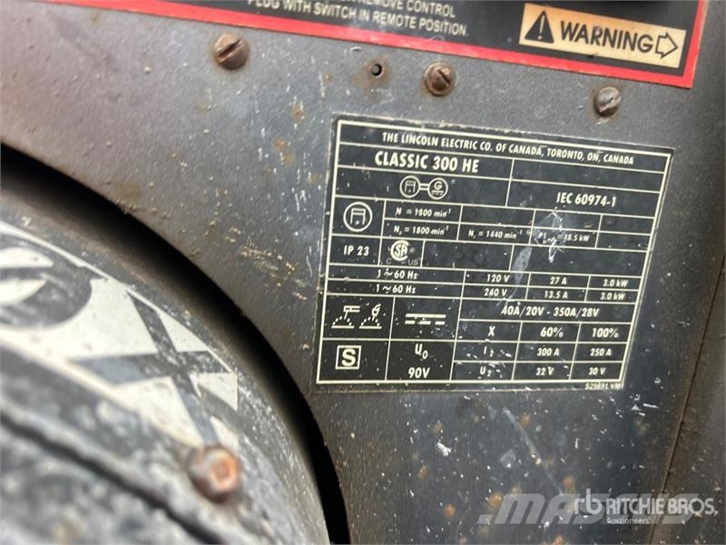 Lincoln Classic 300 HE 300 A Mobile Engine Driven Welder Sveisemaskin