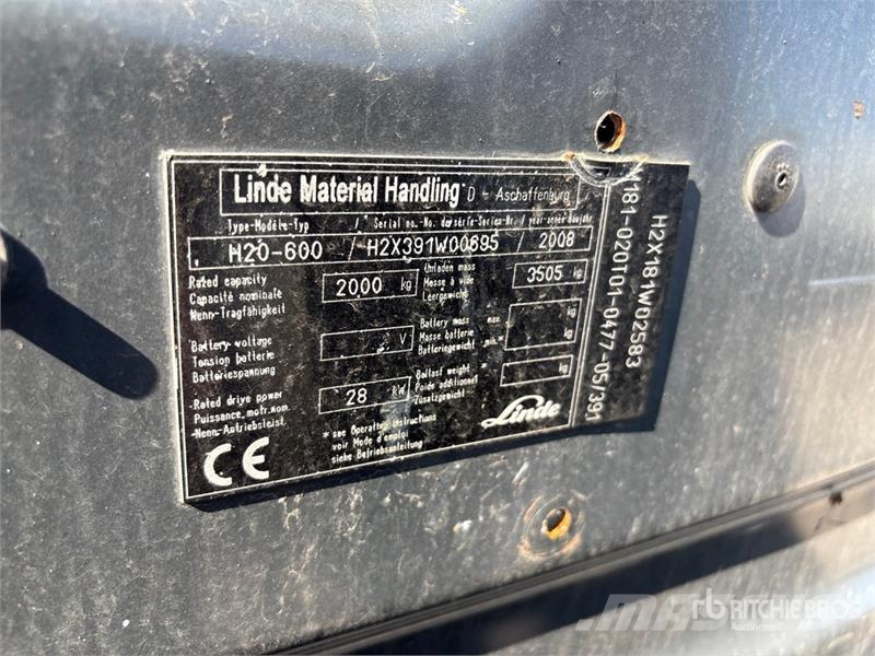 Linde H20-600 2325 lb Forklift Viljuškari - ostalo