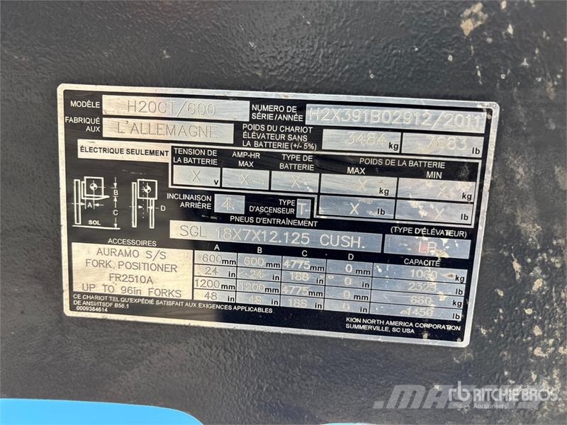 Linde H20CT/600 2350 lb Forklift Інше