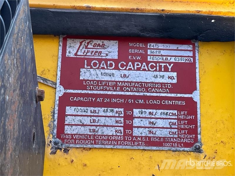 Loadlifter LL2415-10D 10000 lb Rough Terrain Forkl Maastikutõstukid