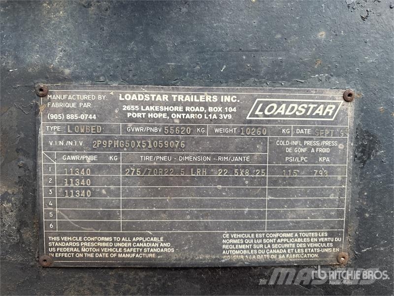 Loadstar Tri/A Removable Gooseneck Lowboy Trailer Низкорамные прицепы