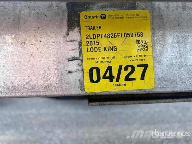 Lode King 48 ft T/A Spread Axle Flatbed Trailer Valníky