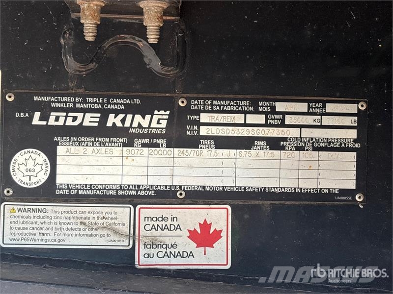 Lode King Renown 53 ft T/A Spread Axle Step Deck Trailer Низкорамные прицепы