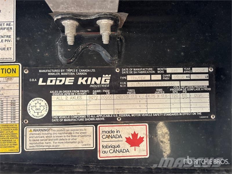 Lode King Renown 53 ft T/A Spread Axle Step Deck Trailer Низькорамні причепи