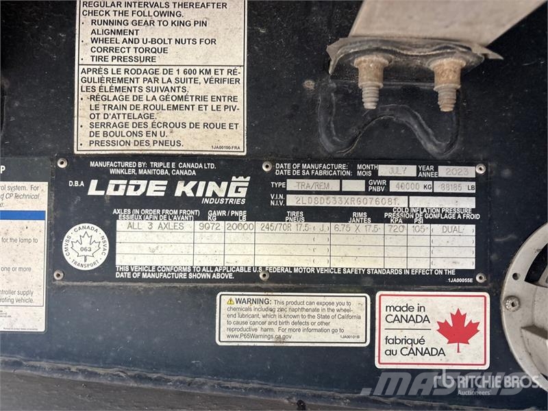 Lode King Renown 53 ft Tri/A Step Deck Trailer Caricatore basso