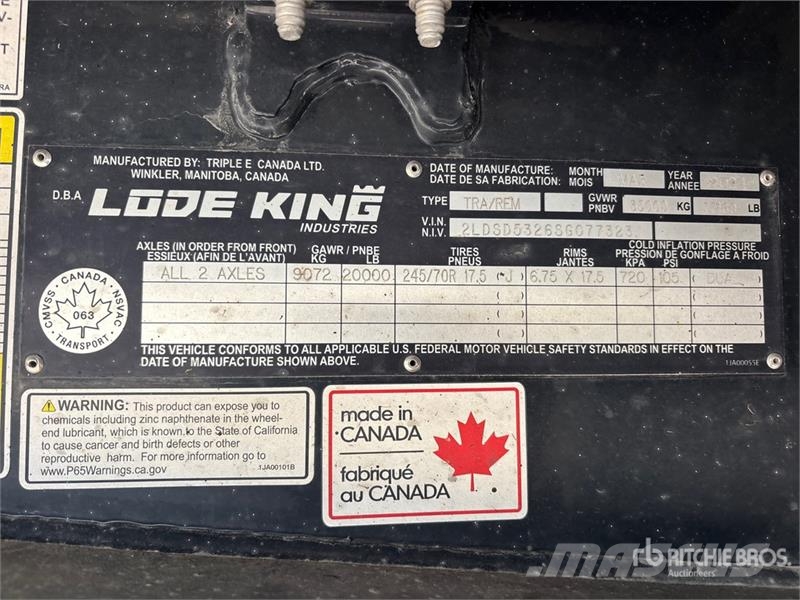 Lode King Renown 53 ft T/A Spread Axle Step Deck Trailer Низькорамні причепи