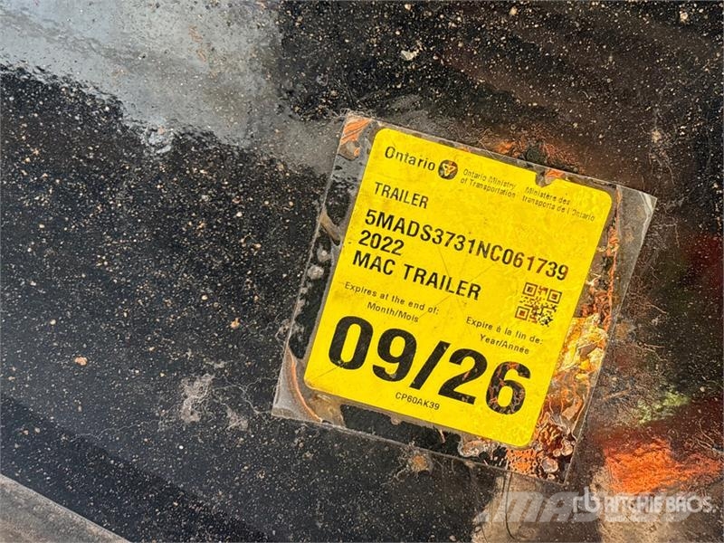 MAC 37 ft Tri/A Aluminum End Dump Trailer Самоскиди