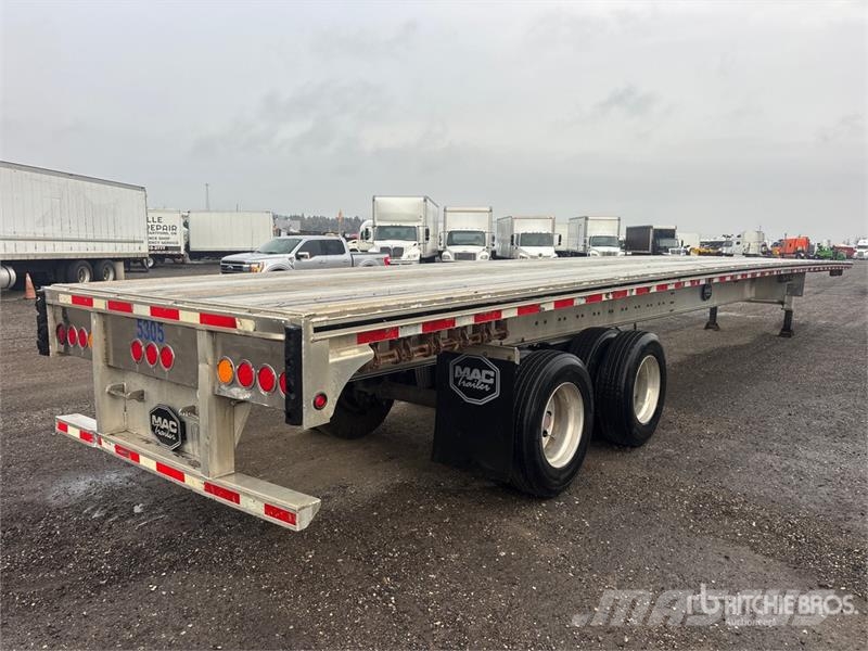 MAC 53 ft T/A Flatbed Trailer Planhengere