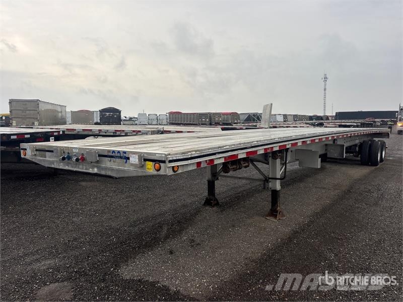 MAC 53 ft T/A Flatbed Trailer Planhengere