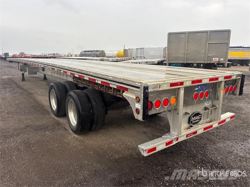 MAC 53 ft T/A Flatbed Trailer Planhengere