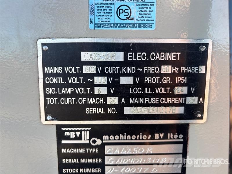  Machinerie BV GA6250B Milling Machine معدات البناء - غير ذلك