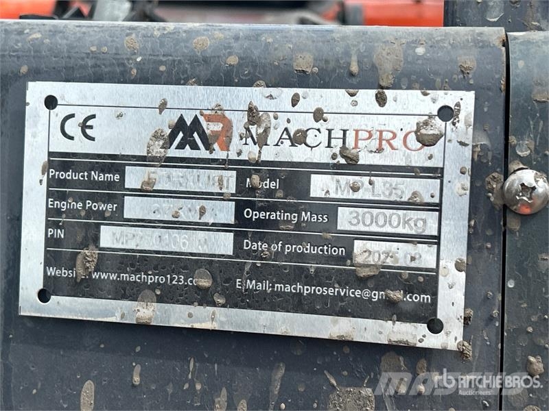 Machpro MP-L35 3000 kg Pneumatic Tire Forklift Muut haarukkatrukit