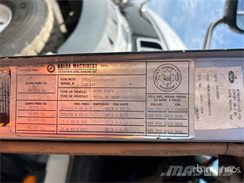 Mack CT713 傾卸式卡車
