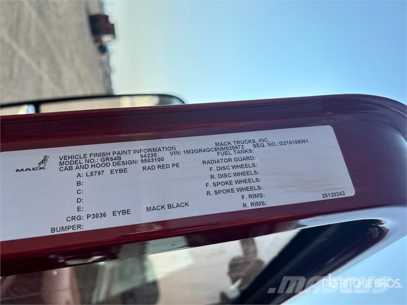 Mack Granite 傾卸式卡車
