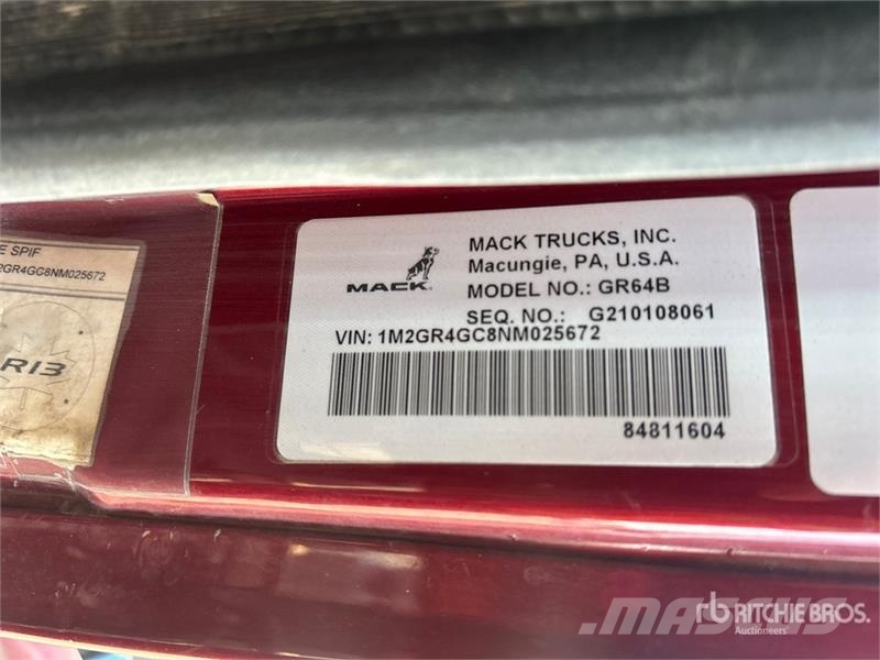Mack Granite 傾卸式卡車