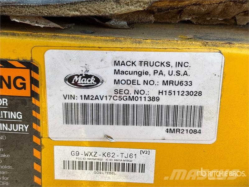 Mack MRU613 Hulladék szállítók