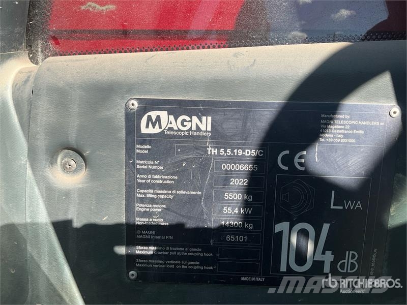 Magni TH5.5.19 Telehandler 텔러 핸들러