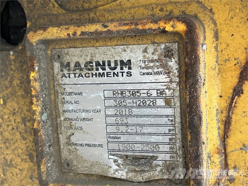 Magnum RHB305-6 Q/C Backhoe Hydraulic Breaker Σφυριά / Σπαστήρες