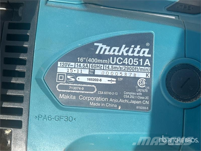 Makita 1511 Electric Chain Saw Moottori- ja raivaussahat