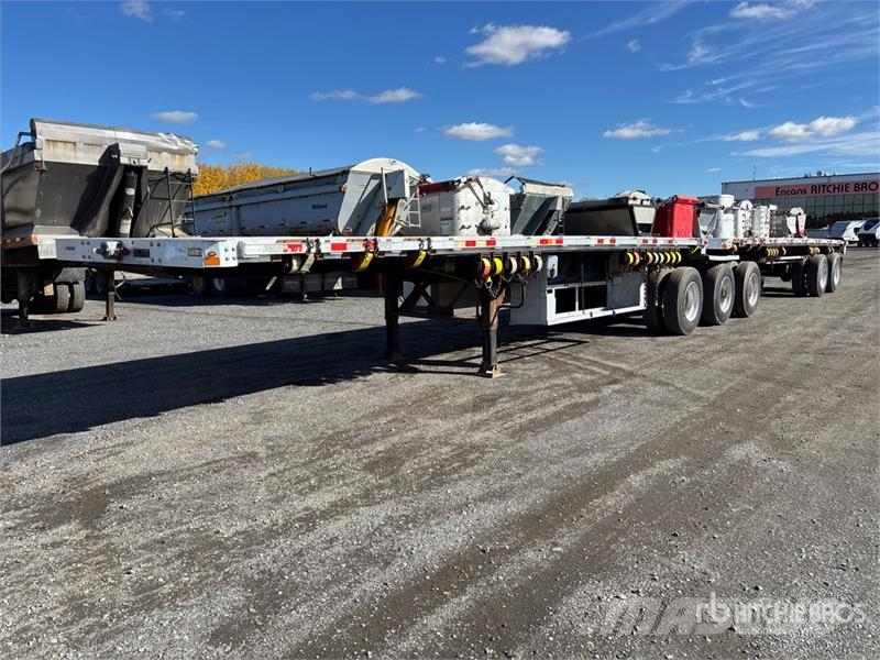 Manac 10433 kg 38 ft T/A B-Train Lead Flatbed Trailer Anhænger med lad/Flatbed