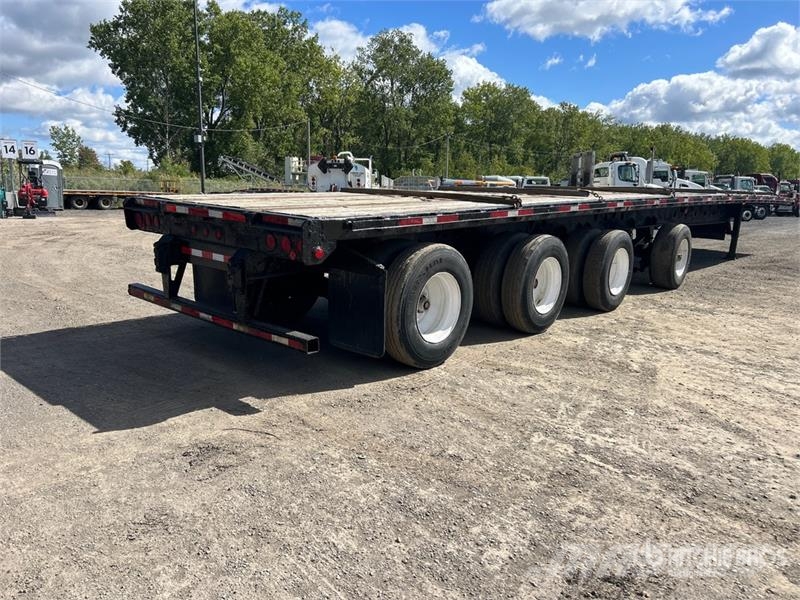 Manac 10453 53 ft Quad/A Flatbed Trailer Vlakke laadvloer