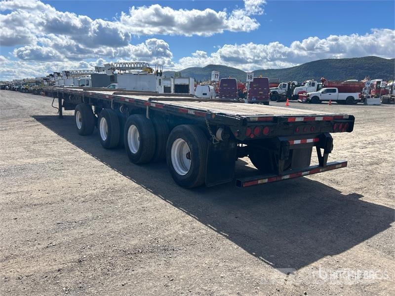 Manac 10453 53 ft Quad/A Flatbed Trailer Vlakke laadvloer