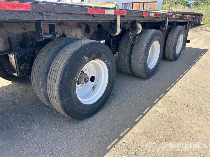 Manac 10453 53 ft Quad/A Flatbed Trailer Vlakke laadvloer